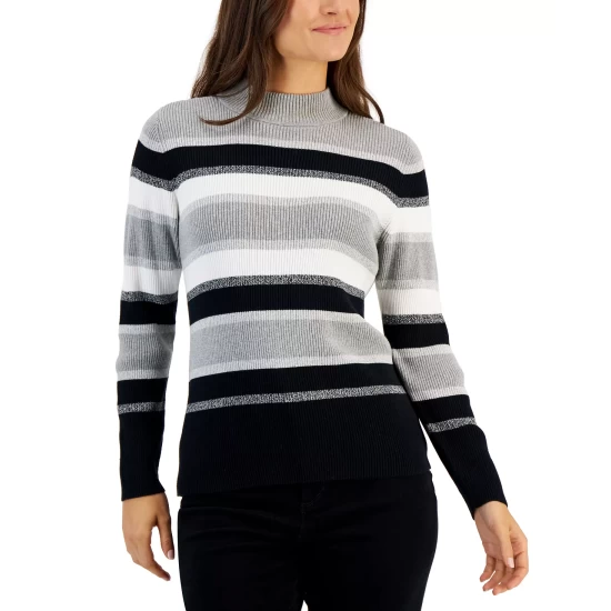 Best reviews of โค๏ธ Karen Scott Plus Size Printed Henley Top, Created For Macy's Winter White โค๏ธ - Image 2