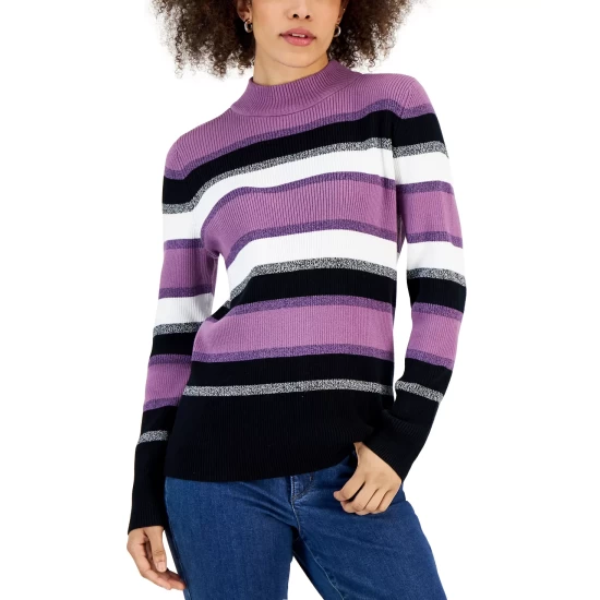 Best reviews of โค๏ธ Karen Scott Plus Size Printed Henley Top, Created For Macy's Winter White โค๏ธ - Image 3