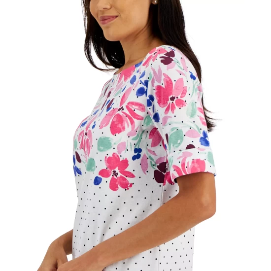 Budget ๐ฅ Karen Scott Petite Denim Comfort-Waist Capri Pants, Created For Macy's Dark Wash โ๏ธ - Image 4