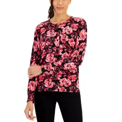 Best Sale 👏 Karen Scott Petite Cotton Ribbed Mock-Neck Sweater, Created For Macy's New Khaki Marl ✔️