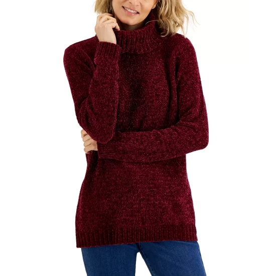 Best Pirce 💯 Karen Scott 👩 Women's Crewneck Cable Sweater, Created For Macy's Light Blue Neps ✨