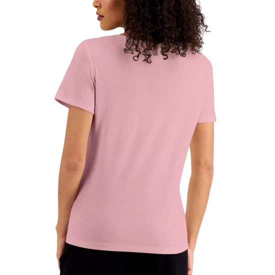 Discount ✔️ Karen Scott Solid Square-Neck Cotton Top, Created For Macy's New Red Amore ❤️ - Image 11