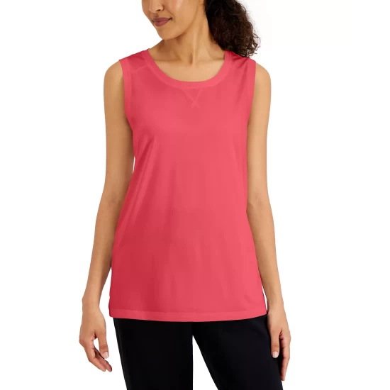 New 🌟 Karen Scott 👩 Women's Tunic Tank Top, Created For Macy's Deep Black 👏 - Image 4