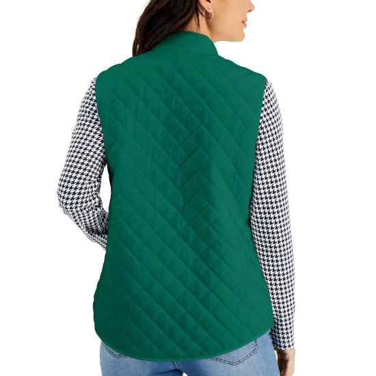 Cheap ๐ Karen Scott Solid Puffer Vest Ultra Blue ๐ฅ - Image 8