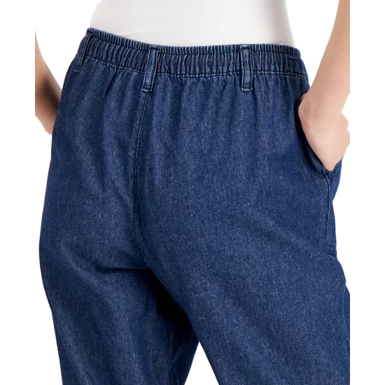 Outlet ๐ฅ Karen Scott Denim Charlie Capri Pants, Created For Macy's Twilight Wash ๐ - Image 5