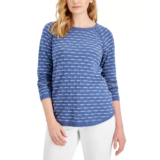 Buy โญ Karen Scott ๐ฉ Women's โ๏ธ Summer Blooms Printed Fleece Top, Created For Macy's Boca Blush ๐ - Image 2