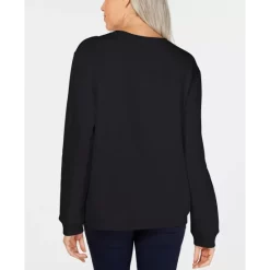 Best deal ✨ Karen Scott 👩 Women's Cotton Colorblocked Sweater, Created For Macy's Chestnut Heather Combo 😉
