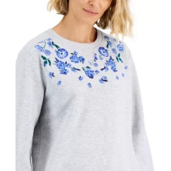 Top 10 โค๏ธ Karen Scott ๐ฉ Women's Cotton Zigzag Sweater, Created For Macy's Deep Black โญ