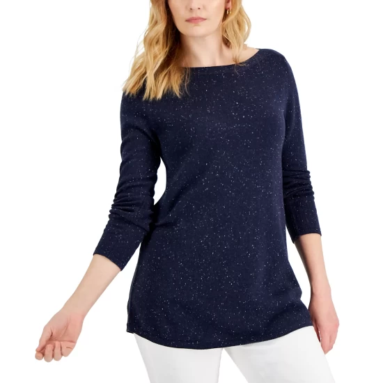 Best Sale 😀 Karen Scott 👩 Women's Brushstroke Cardigan, Created For Macy's Light Smoke Heather 🎉