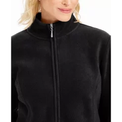 Coupon ⭐ Karen Scott Sport Zip-Up Zeroproof Fleece Jacket, Created For Macy's Malbec 🎉