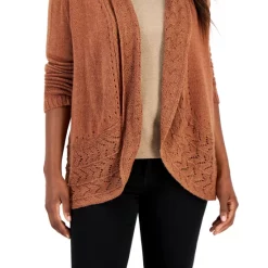 Best Pirce 🛒 Karen Scott Petite Lovely Plaid Fleece Sweatshirt, Created For Macy's New Red Amore 🤩