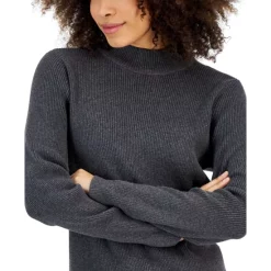 Best Sale 😀 Karen Scott 👩 Women's Space-Dyed Fleece Sweatshirt, Created For Macy's Innuendo 🔥