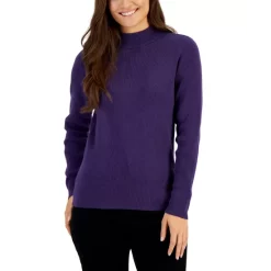 Buy 🛒 Karen Scott 👩 Women's Alexa Buttoned Cardigan, Created For Macy's Heather Indigo Combo 😍