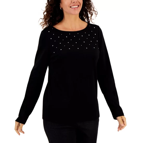 Hot Sale ๐ Karen Scott ๐ฉ Women's Holiday Sweater, Created For Macy's New Red Amore โ - Image 2