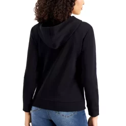 Top 10 ⌛ Karen Scott 👩 Women's Ribbed-Edge Sweatshirt, Created For Macy's Light Blue Heather 😀