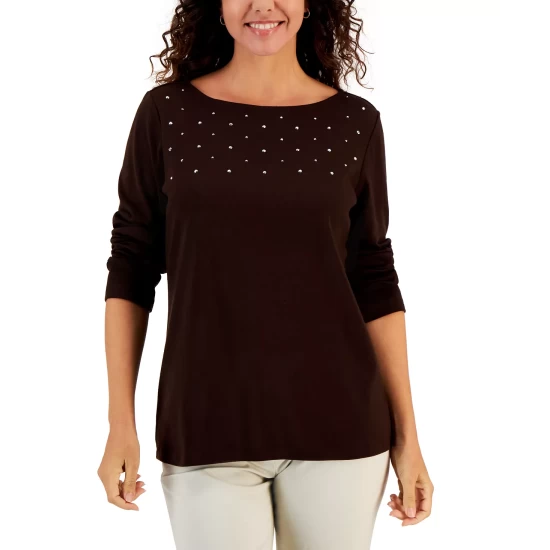 Hot Sale ๐ Karen Scott ๐ฉ Women's Holiday Sweater, Created For Macy's New Red Amore โ - Image 3
