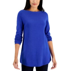 Best deal 🤩 Karen Scott Colorblocked Boat-Neck Top, Created For Macy's Boca Blush Combo ⌛