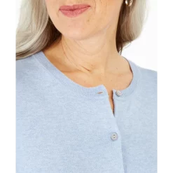 Best Pirce โจ Karen Scott ๐ฉ Women's Cable-Knit Cotton Sweater, Created For Macy's Smoke Grey Heather ๐ฅฐ