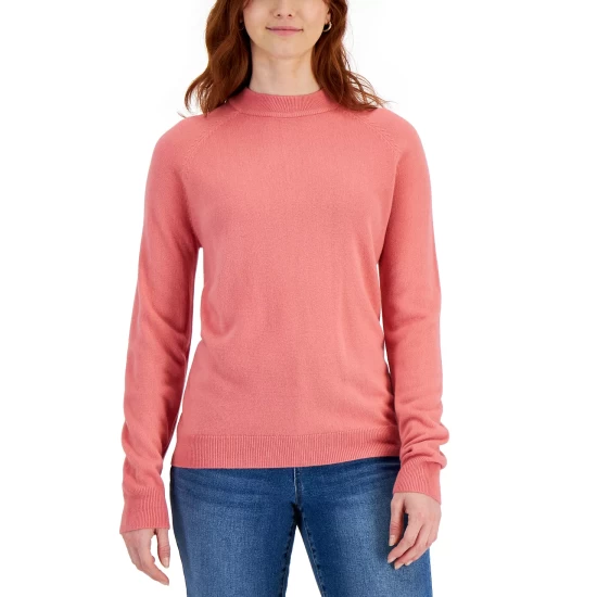 Deals ๐ Karen Scott ๐ฉ Women's Mock Neck Sydnie Stripe Sweater, Created For Macy's Crescendo Combo ๐ - Image 3