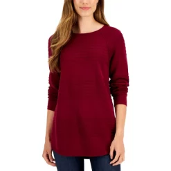 Brand new ๐งจ Karen Scott High-Rise Pull-On Knit Pants, Created For Macy's Deep Black โจ