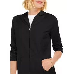 Best Sale ❤️ Karen Scott Petite Open-Front Duster Cardigan, Created For Macy's Dark Olive Marl 💯