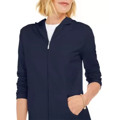 Discount 👍 Karen Scott Petite 3/4-Sleeve Henley 👕 Shirt, Created For Macy's Malbec 😀