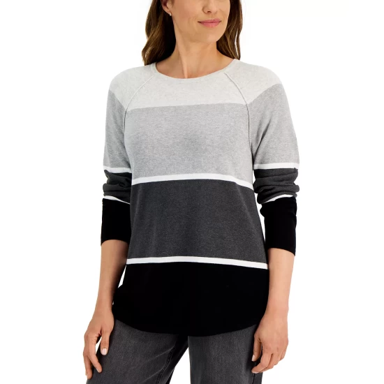 Discount 👍 Karen Scott Petite 3/4-Sleeve Henley 👕 Shirt, Created For Macy's Malbec 😀 - Image 2