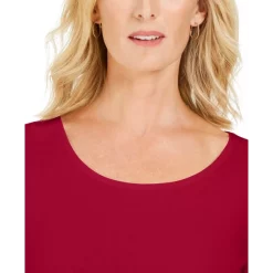 Cheapest 🔥 Karen Scott Petite Cowl Neck Tunic, Created For Macy's Teal Lake Marl ✨