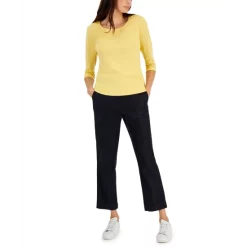 Deals ✨ Karen Scott Plus Size Cotton Embellished Top, Created For Macy's Cassis 🌟