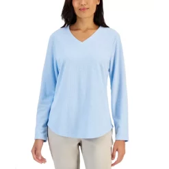 Top 10 ๐ Karen Scott Short Sleeve Scoop Neck Top, Created For Macy's Pebble ๐