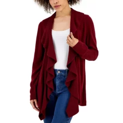 Deals 🛒 Karen Scott Petite Cotton V-Neck Cable Sweater, Created For Macy's Deep Black ⌛