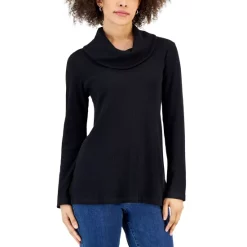 Buy 😀 Karen Scott Cotton Colorblocked Patchwork Sweater, Created For Macy's Deep Black 😉