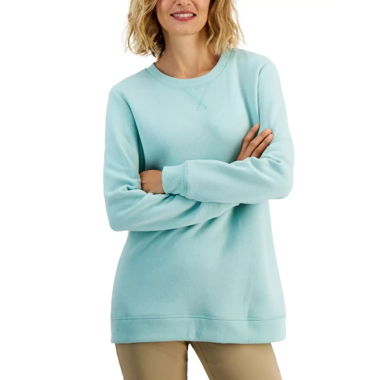Outlet ๐งจ Karen Scott ๐ฉ Women's Fleece Sweatshirt, Created For Macy's Antique Mint ๐ - Image 4