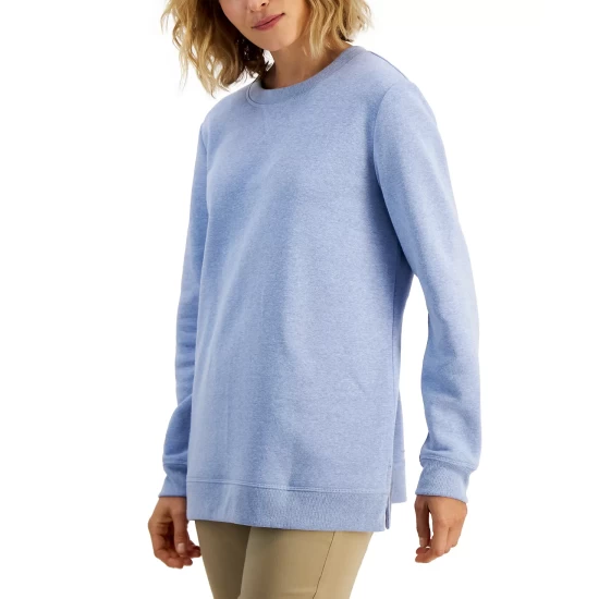 Outlet ๐งจ Karen Scott ๐ฉ Women's Fleece Sweatshirt, Created For Macy's Antique Mint ๐ - Image 5
