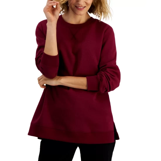 Outlet ๐งจ Karen Scott ๐ฉ Women's Fleece Sweatshirt, Created For Macy's Antique Mint ๐ - Image 7