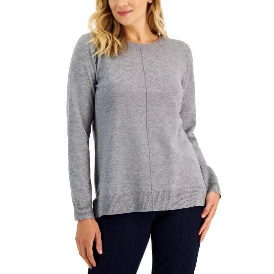 Budget 🔥 Karen Scott Plus Size Cardigan Sweater, Created For Macy's Charcoal Heather ⌛