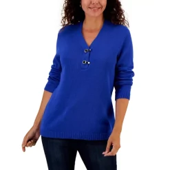 Hot Sale 😀 Karen Scott Petite Cotton Traditional Sweater Vest, Created For Macy's New Red Amore 🥰