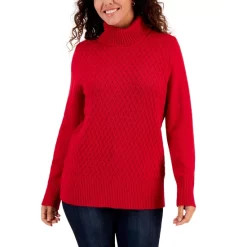 Coupon 🧨 Karen Scott 👩 Women's-Long Sleeve Floral-Print Top, Created For Macy's Winter White 🛒