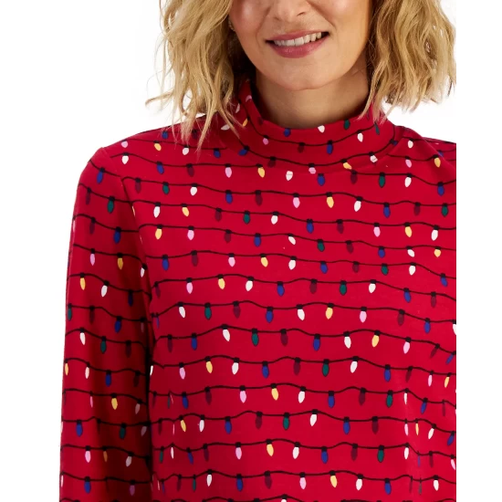 Wholesale 🛒 Karen Scott Plus Size Printed Sweatshirt, Created For Macy's Intrepid Blue 🤩 - Image 4