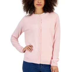 Buy 🧨 Karen Scott Plus Size Nep Crewneck Sweatshirt, Created For Macy's Light Blue Heather 👍
