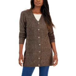 Budget โจ Karen Scott ๐ฉ Women's Seam-Front French Terry Tunic, Created For Macy's Antique Mint ๐คฉ