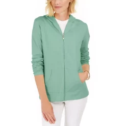 Best Pirce 🎉 Karen Scott 👩 Women's Ribbed-Edge Sweatshirt, Created For Macy's Malbec 🧨