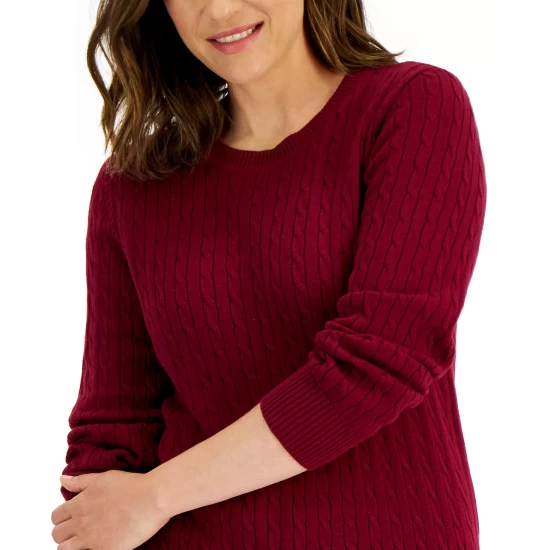 Buy ๐ Karen Scott ๐ฉ Women's Holiday Mock-Neck Top, Created For Macy's Ultra Blue ๐ - Image 3