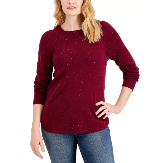 Discount 🌟 Karen Scott 👩 Women's Sweater, Created For Macy's Winter White Nep ❤️ - Image 6