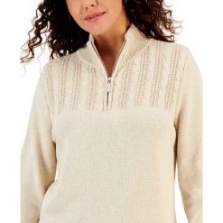 Hot Sale ✨ Karen Scott Cotton Cutout-Sleeve Top, Created For Macy's Deep Black 👍