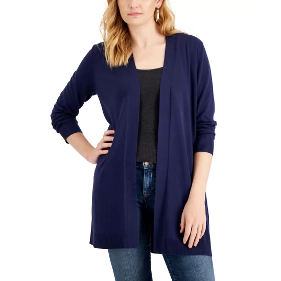 Budget 😀 Karen Scott 👩 Women's Open-Front Cardigan, Created For Macy's Malbec 🎉 - Image 7